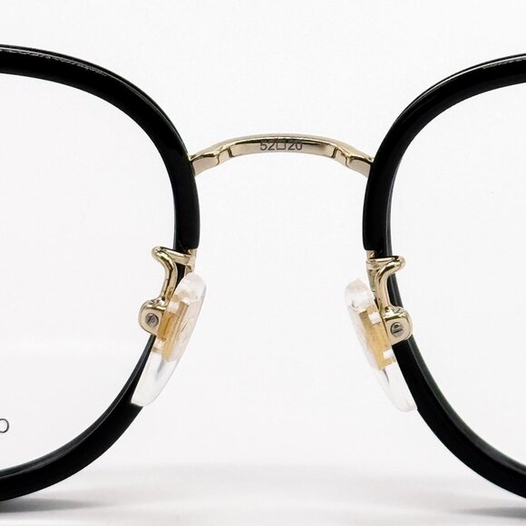 NEW GG0955OA 001 GUCCI BLACK GOLD ROUND UNISEX EYEGLASSES GUCCI - Picture 9 of 12